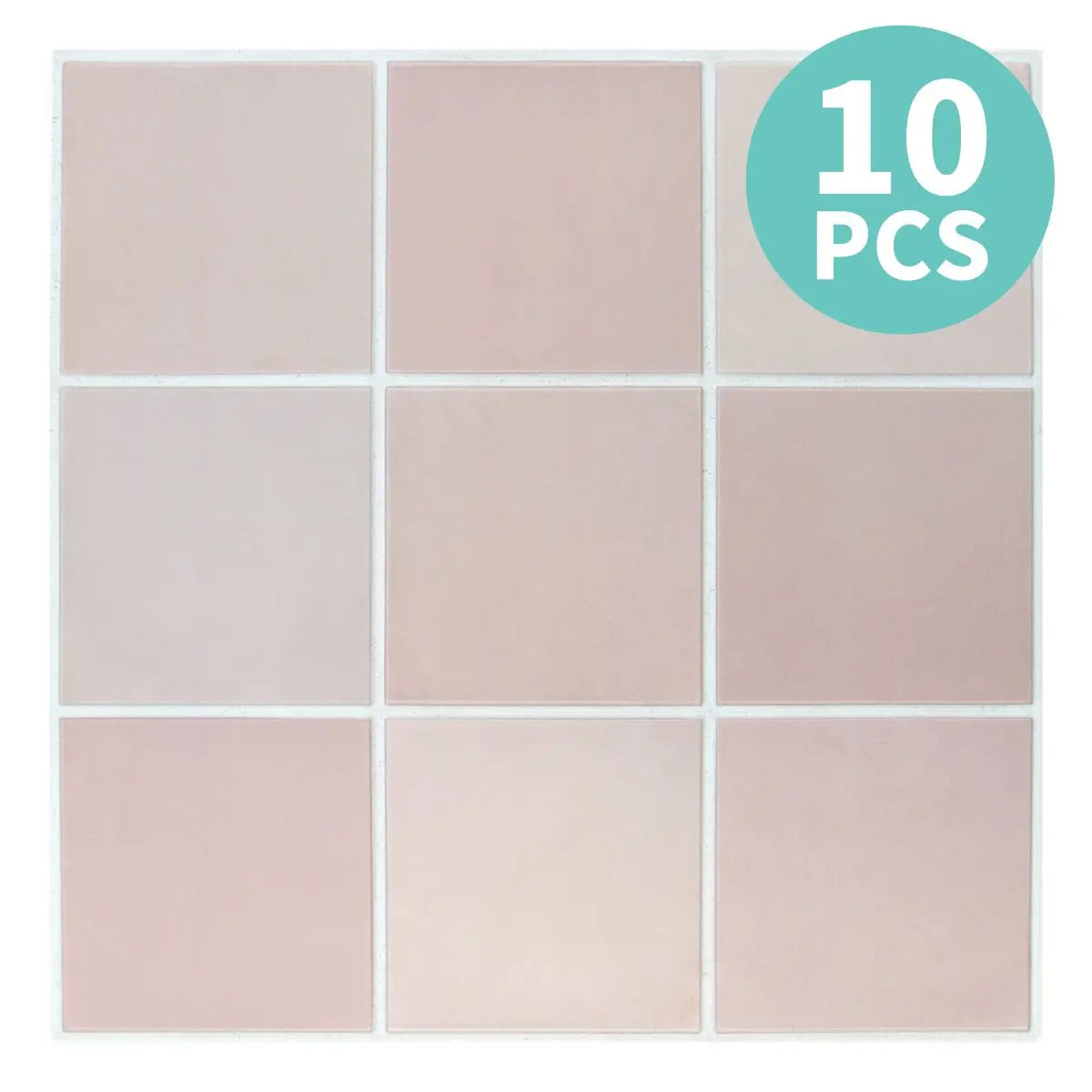 10 PCS Matte Peel-and-Stick Wall Panels, 30 x 30 cm, Waterproof Bathroom Wall Stickers, Wall Decorative Panels, Home Decoration