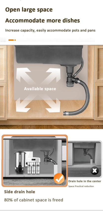 Blue Whale Dragon Rain Digital Display Large Single Sink Faucet with Integrated Multifunctional Atmosphere Light