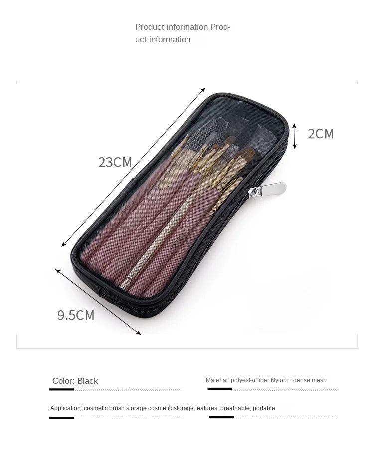 1 Pc Stand Cosmetic Bag for Women Clear Zipper Makeup Bag Travel Female Makeup Brush Holder Organizer Toiletry Bag.