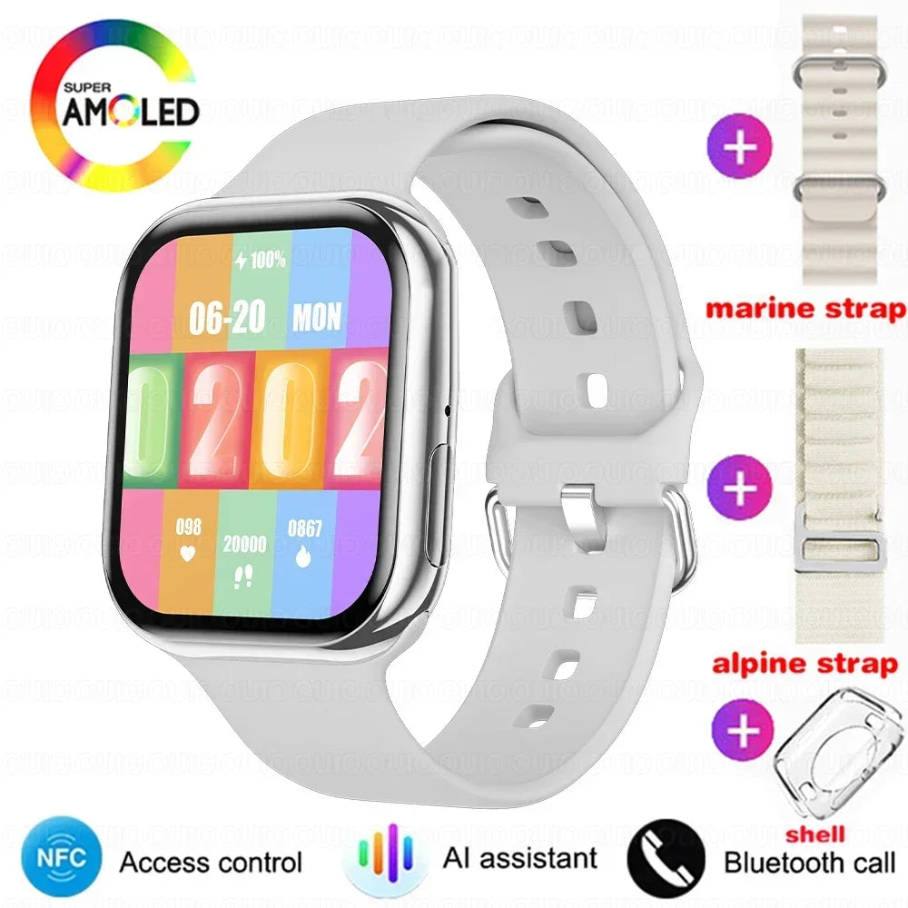2025 New Original For Apple Watch Series 10 Women SmartWatch GPS Track Bluetooth Call NFC IP68 Waterproof Compass Men SmartWatch