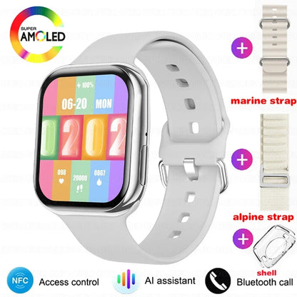 2025 New Original For Apple Watch Series 10 Women SmartWatch GPS Track Bluetooth Call NFC IP68 Waterproof Compass Men SmartWatch