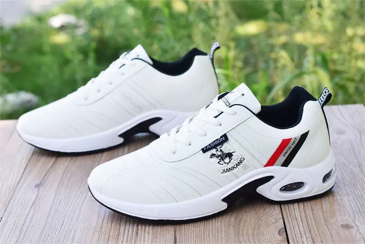 Brand Men's Sneakers Versatile Air Cushion Running Shoes Men Platform Leather Vulcanized Shoes Breathable Men Casual Sport Shoes