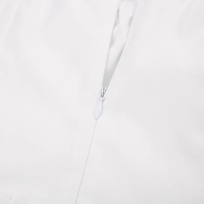 Weiß Spitze Up Rüschen Backless Sexy Kleider Frauen 2023 Roben Elegante Abend Party Kleid Bodycon Mini Sommer Kleid Vestidos