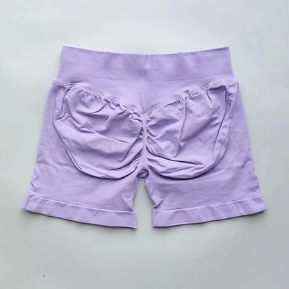 Yoga Shorts Resistance Exercise Shorts Seamless Low Waist Scrunch Bum Gym Shorts Workout Biker Short Stretch Fitness Sportwear