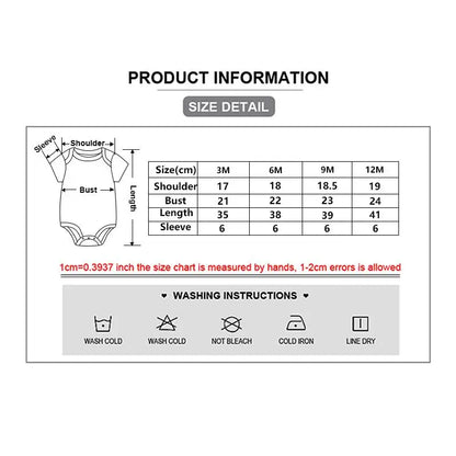 3PCS Mode Sommer Kurzarm Cartoon Baby Junge Mädchen Body Baumwolle Neugeborene Kleidung.