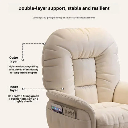 Heimcomputerstuhl, bequem, sitzend, Arbeitszimmer, Büro, Schlafsaal, Schlafzimmer, faules drehbares Sofa