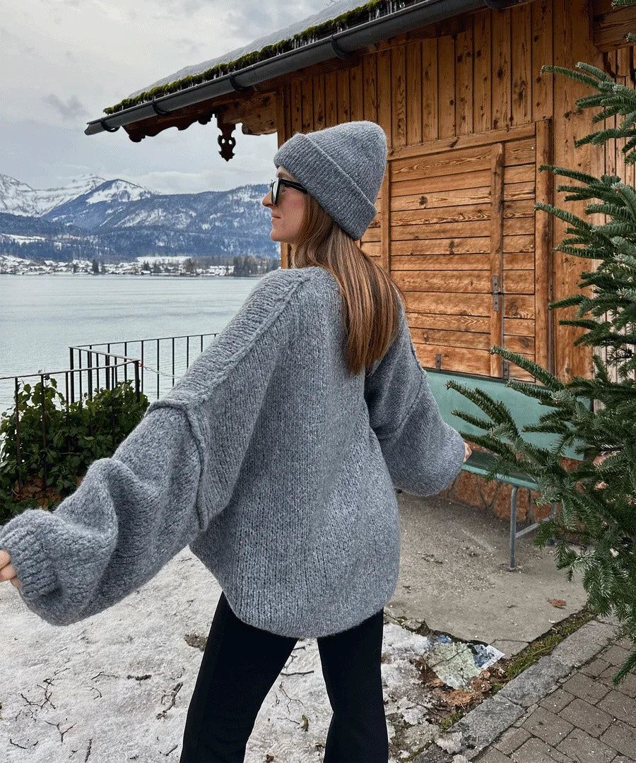 Neue Herbst/Winter frauen Pullover Einfarbig Halb-rollkragen Casual Pendler Stil Stricken Pullover Lose Pullover einfach Alle-spiel