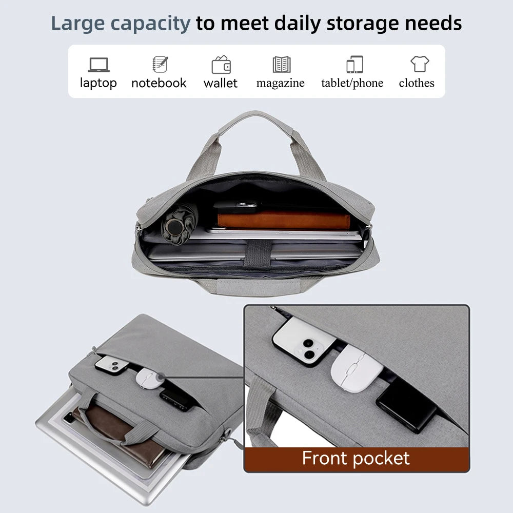 Laptop Sleeve Bag 14 15.6 Inch Notebook Case For Macbook Air Pro Tablet Waterproof Portable Travel Carrying Bag Computer Handbag.