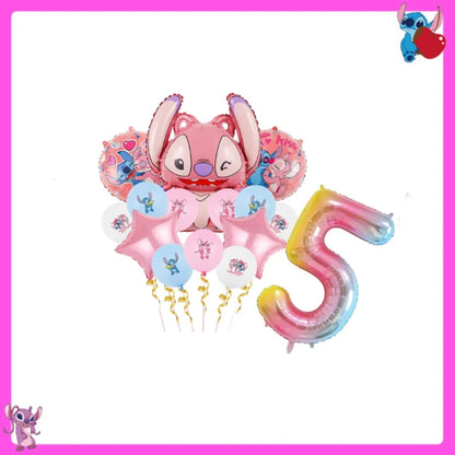 Disney Lilo und Stitch Party Dekoration Geschirr rosa Stitch alles Gute zum Geburtstag Party Thema liefert Ballon Hintergrund Tasse Teller