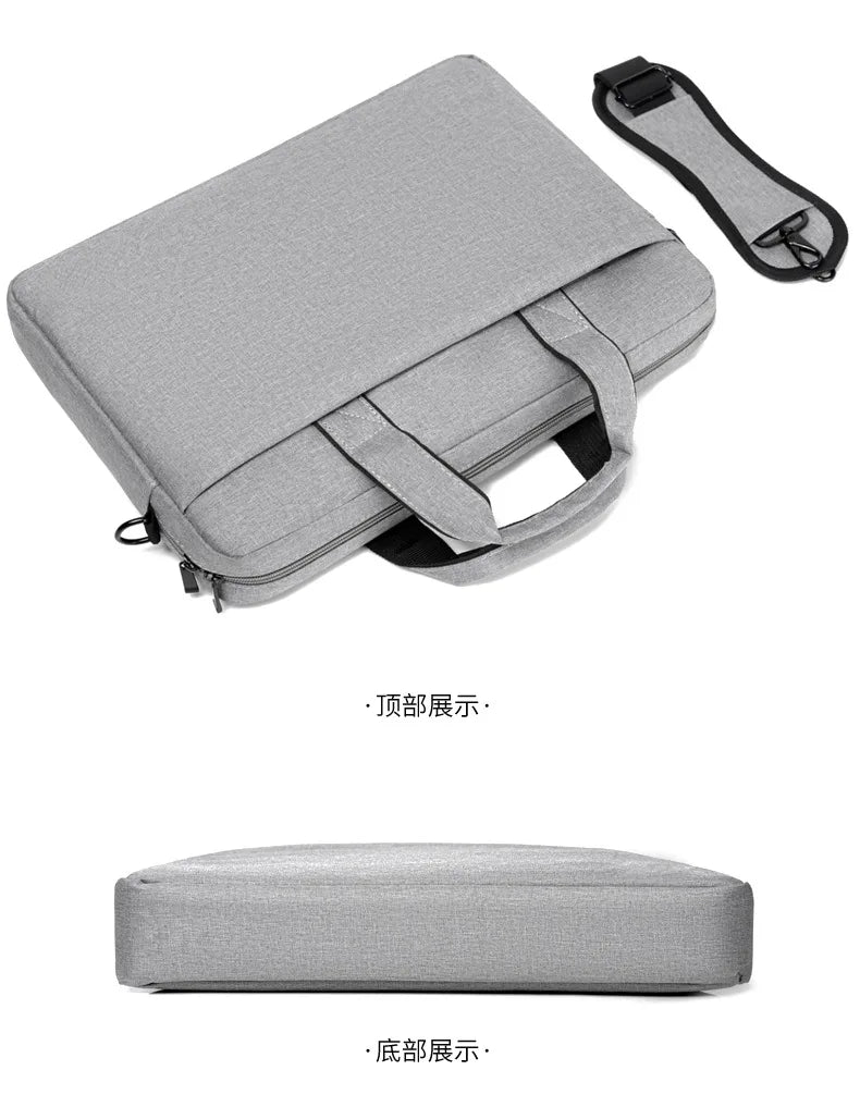 Laptop Bag Sleeve Case Shoulder HandBag Notebook Pouch Briefcases for 14 15 17 Inch Macbook Air Pro HP Huawei Asus Dell Xiaomi