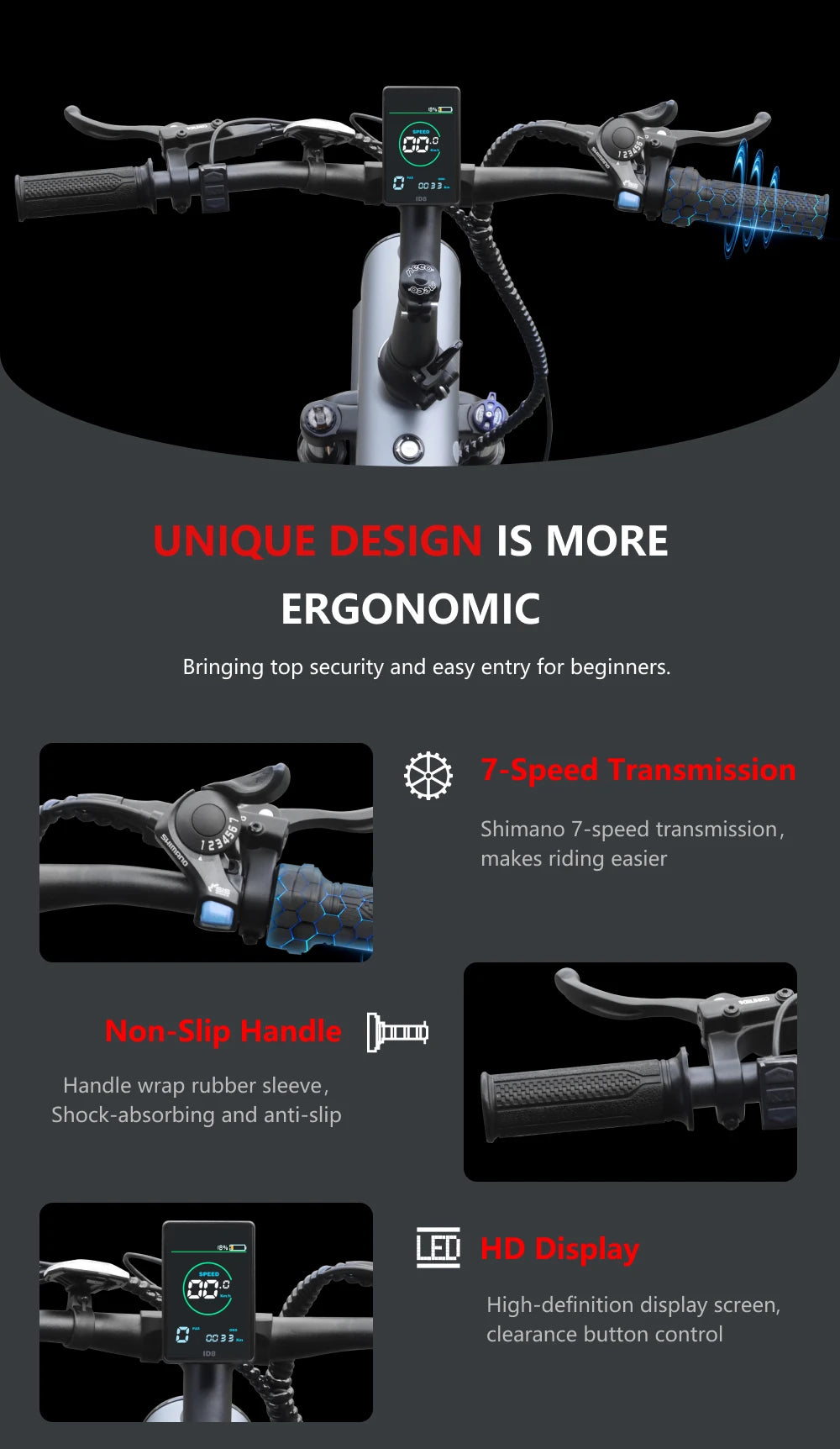 HX Q3 e bike 2000W electric bike 48V 20AH Adult E bike 20Inch Tire Off-Road fatbike City Electric bicycle  Mountain e bikes.