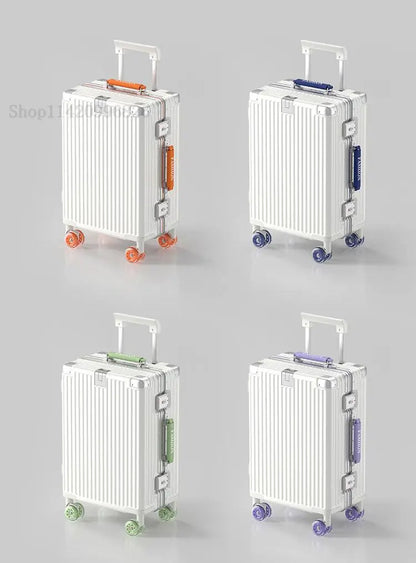 20-Zoll-Kompaktgepäck 26-Zoll-Trolley-Koffer mit großem Fassungsvermögen und Aluminiumrahmen für Männer und Frauen Reisekoffer