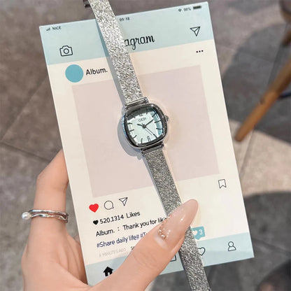 GEDI Golden Watch Light Luxury Quartz Stainless Steel Watch Casual Fashion Dress Temperament Waterproof Women's Wristwatches