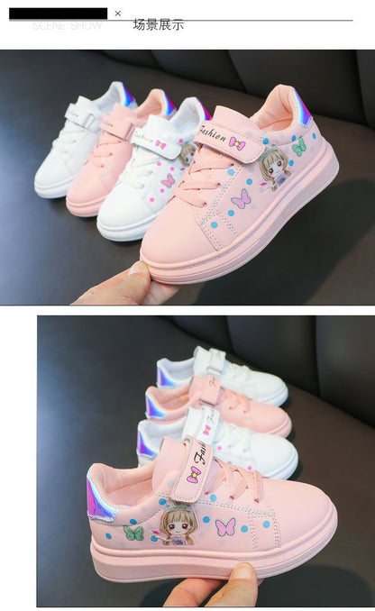 zapatillas Kid Shoe Kid Casual Shoe Spring 2023 New Kid sneakers Shoes Leather Upper Girl Shoe Kid Small White Shoes Board Shoes.