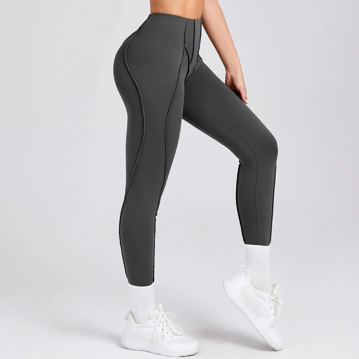 Seamless Yoga Leggings Pants Sports Fitness High Waist Peach Hip Raise Training Trousers Running Workout Gym Leggings for Women.