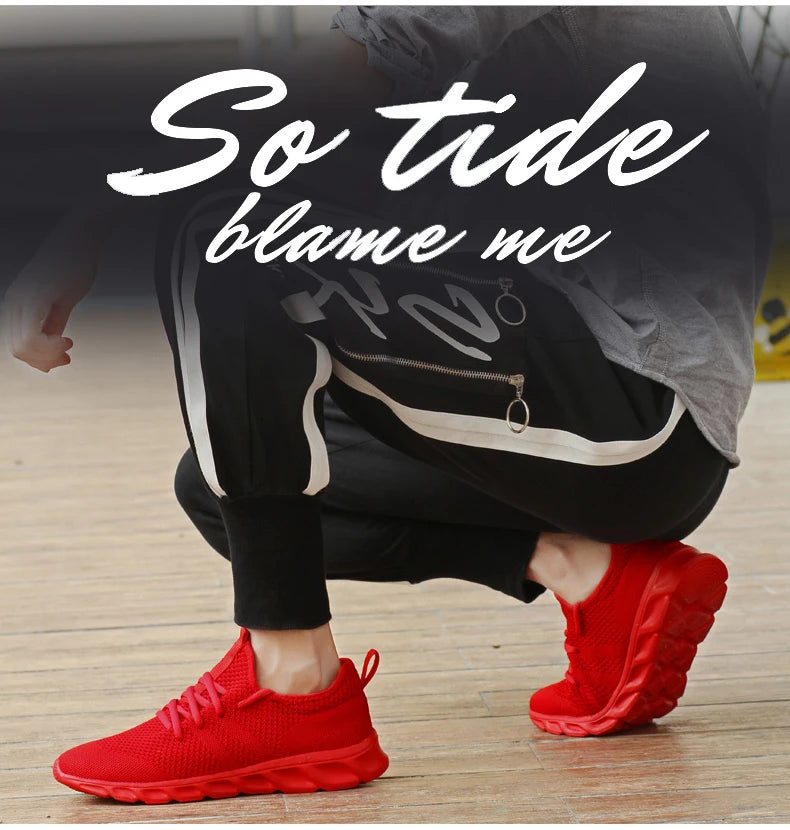 2024 Trend men's casual shoes light sneaker white large size outdoor breathable mesh fashion sports black running tennis shoes