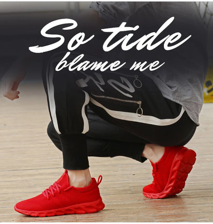 2024 Trend men's casual shoes light sneaker white large size outdoor breathable mesh fashion sports black running tennis shoes