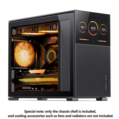 Jonsbo Pinecone D31 Case MATX ITX DTX Small Translucency Sub Screen of Video Games Support ATX Power 360 Cold Exhaust Chassis