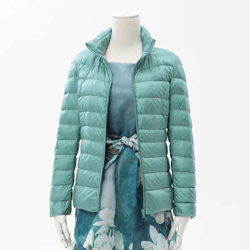 13 Farben Frauen Frühling Puffer Mantel 2023 Neuheiten Ultra Licht Weiße Ente Unten Jacke Koreanische Slim Fit Kurze Parkas.