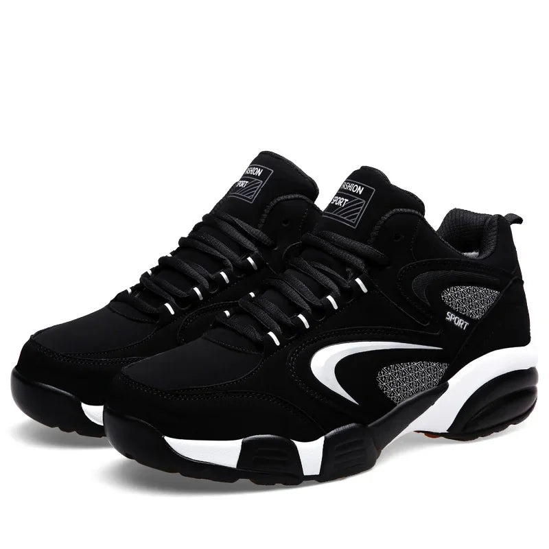 Winter Warm Couple Casual Sneakers Fashion Leather Outdoor Sport Running Tenis Men Non-slip Big Size 48 Trainer Men’s Snow Shoes.