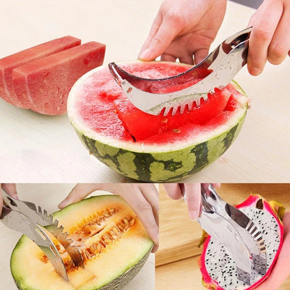 Stainless Steel Windmill Watermelon Cutter Artifact Salad Fruit Slicer Cutter Tool Watermelon Digger Kitchen Accessories Gadgets.