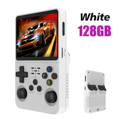 Open Source R36S Retro Handheld Video Game Console Linux System 3.5 Inch IPS Screen Portable Pocket Video Player 64GB 128G Games.
