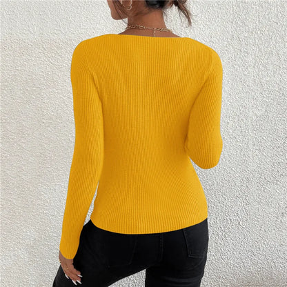 2026 herbst Winter Frauen Solide Rippen Stricken V-ausschnitt Streifen Pull Pullover Femme Y2k Langarm Pullover Jersey Tops Mode Kleidung.