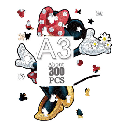 Cartoon animal wooden puzzle Film elements figure Popular classics wood jigsaws for adult kids Educational toy