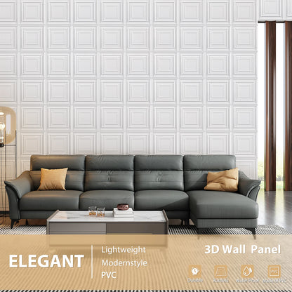 KUUJOJO 3D textured wall panel for indoor wall decoration, suitable for living room, hall, bedroom, hotel, office, send tape