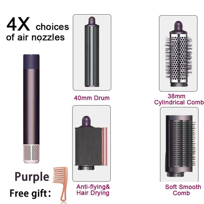 6IN1 Multi Hair Styler, 1300W High Power, Combines Drying, Straightening and Curling Functions, Suitable for Home and Salon Use