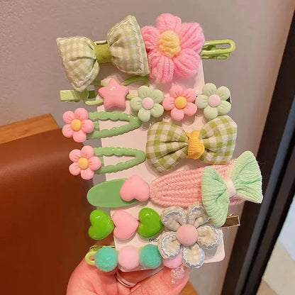 2023 New Children's Hairpin Headwear Women's Cute Baby Hair Accessories Hair Clips Edge Clips Serenity Hair Accessories.