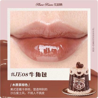 Flower Knows The Sweetie Bear Collection Coating Lip Jelly Lip Cream 5ml Lip Makeup Professional Cosmetics