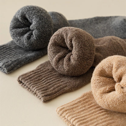 MuqiNush 5 Pairs  Socks Men Women Ankle Knee-High Sport Athletic Running Cycling Socks Winter Warm and Thick Fashion For Daily.