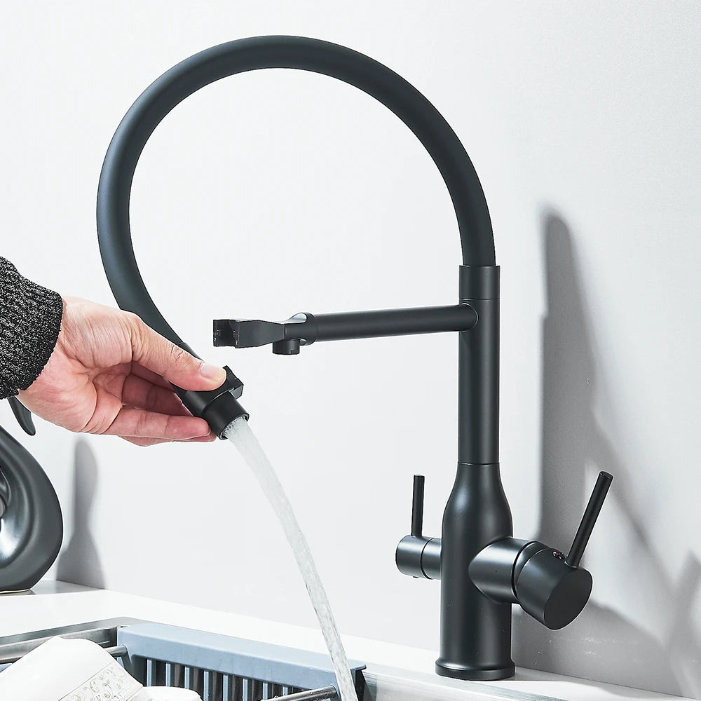 Filtered Kitchen Faucet Purification Tap With Magnetic Sprayer Kitchen Faucet Filtered Water Purification Feature Kitchen Tap