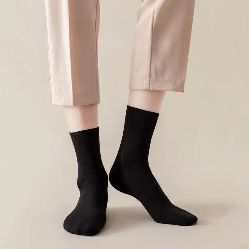 10 Pair Men's Bamboo Socks Anti-bacterial And Anti-odour Soft Business Socks Wearable And Breathable Casual Socks For Men.