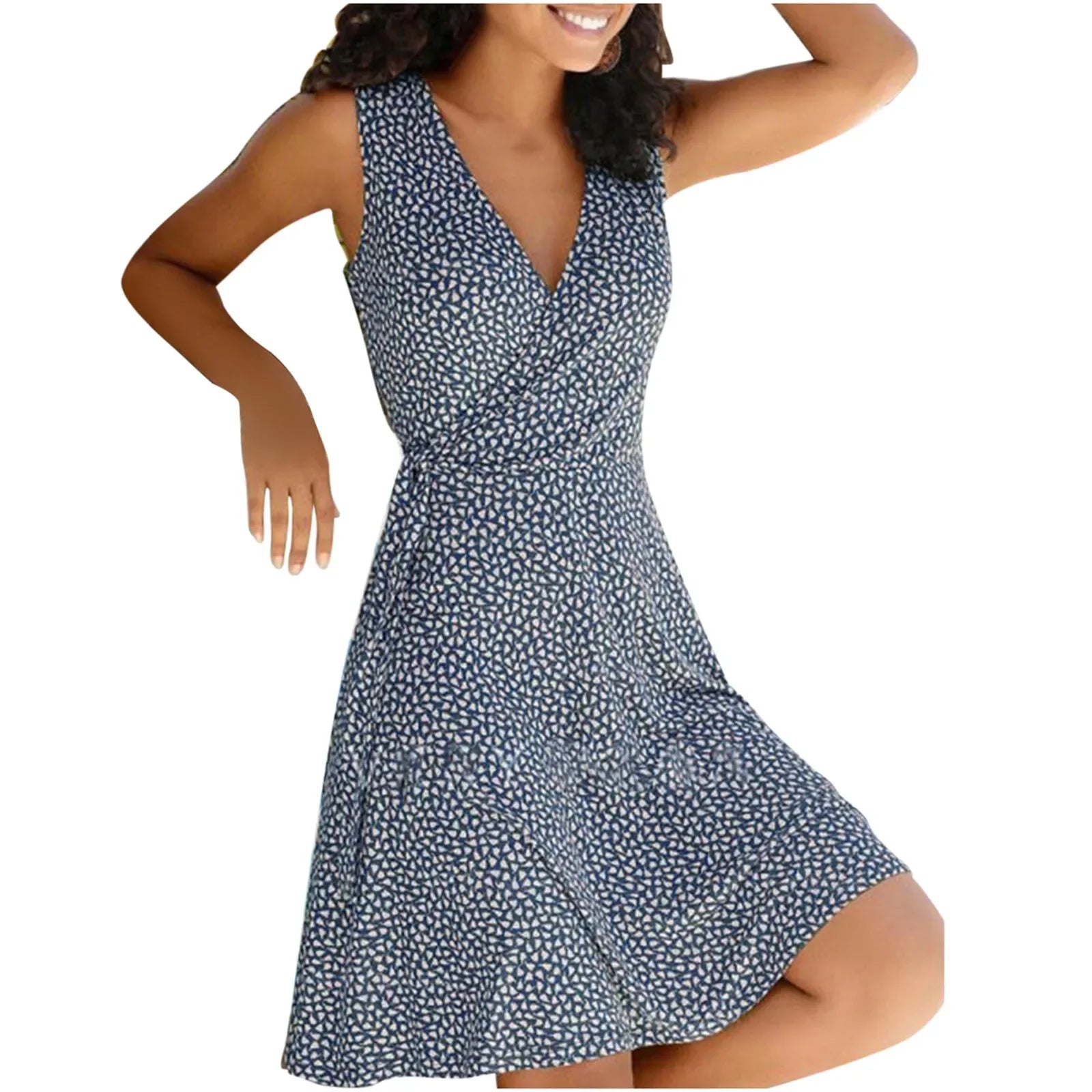 Kleider für Frauen 2025, lässig, Übergröße, Damen, Blumenmuster, Wickelkleid, V-Ausschnitt, Midikleid, A-Linie, Swing, Flügelärmel, Midi, Vestidos de Fiesta.