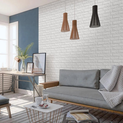 1/10pcs 3D Wall Sticker Self-adhesive Faux Brick Wall Panel Peel and Stick Kitchen Tile Backsplash Bathroom Wall Tile Sticker