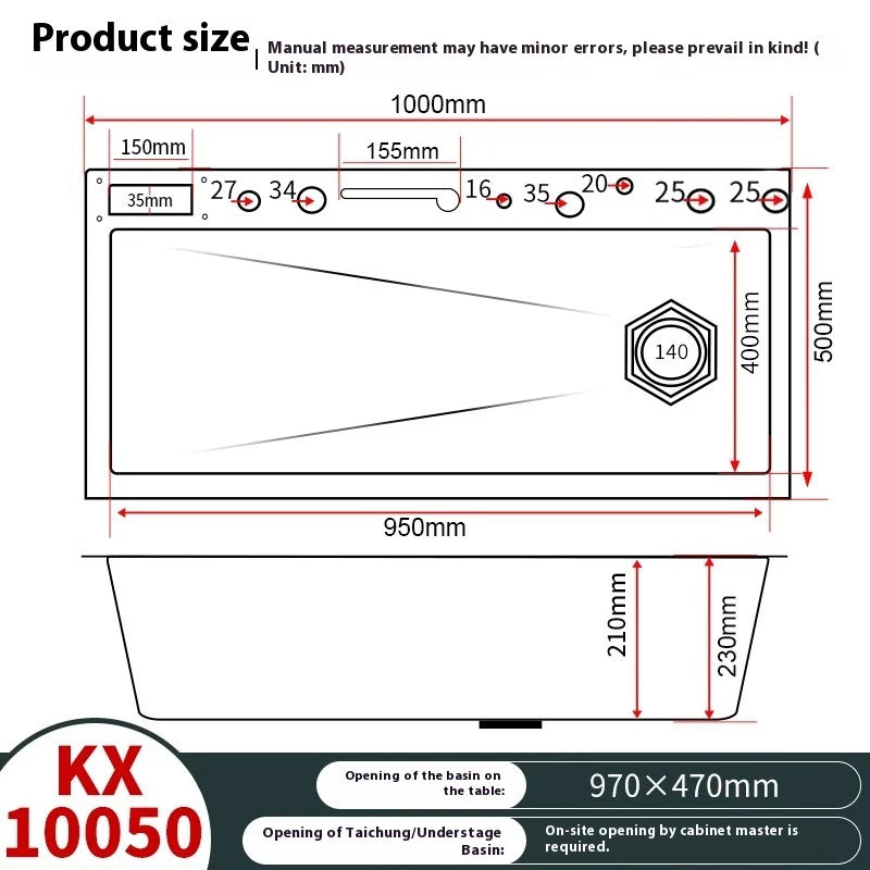 Various Waterfall kitchen Sink  Stainless Steel Multifunctional Large Single Slot Digital Display Sinks