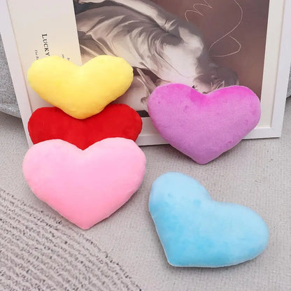 PP cotton Soft Pillow Comfortable Heart Plush Pillow Red Color Pink Color Stuffed Pillow Heart Shape Home Decorative.