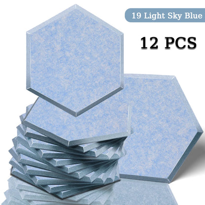 TOUO High Density Acoustic Panel 12pcs Soundproofing Panels Studio Acoustic Treatment Wall Sound Absorbing Bedroom Decoration