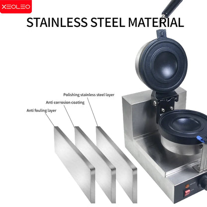 XEOLEO 1300W Electric Ice Cream Waffles UFO Burger Maker Hamburg Gelato Panini Press Machine Sandwich Press Maker.