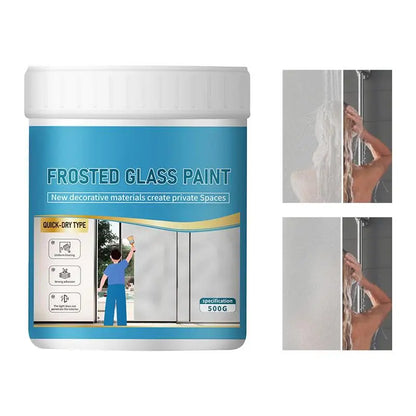 Frosted Window Paint 500g Waterproof Glass Paint Water-Based Paint for Window Bathroom Bedroom Living Room Kitchen Ceiling.