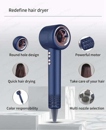 Super Hair Dryer 220V Leafless Hair dryer Personal Hair Care Styling Negative Ion Tool Constant Anion Electric Hair Dryers.