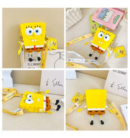 New Original cartoon SpongeBob SquarePants Kids Shoulder Bags Girl and Boys Cute gift Bag