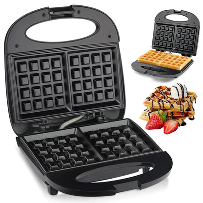 Mini Waffle Maker Sandwich Machine Cake Maker Nonstick Electric Baking Pan Multi Functional Dessert Breakfast Machine.