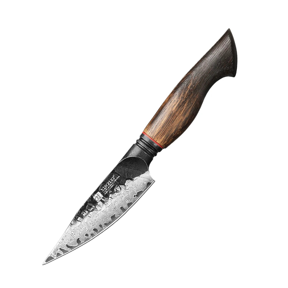 XINZUO 1-5PCS Damascus Steel Kitchen Knife 10Cr15CoMov Steel Core Chopping Vegetables And Fruits Household Kitchen Knife