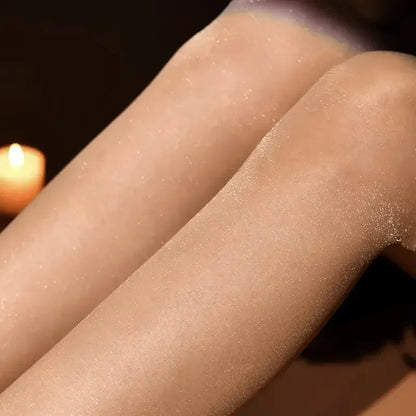 Shiny Silk Pantyhose Transparent Tights Charming Women's Underwear Glitter Bright Hosiery Ladies Slim Thigh High Panty Stockings