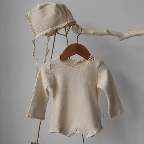 Infant Baby Mädchen Jungen Overall Einem stück Outfit Waffel Baumwolle Langarm Kleinkind Baby-spielanzug Frühling Herbst Baby Kleidung