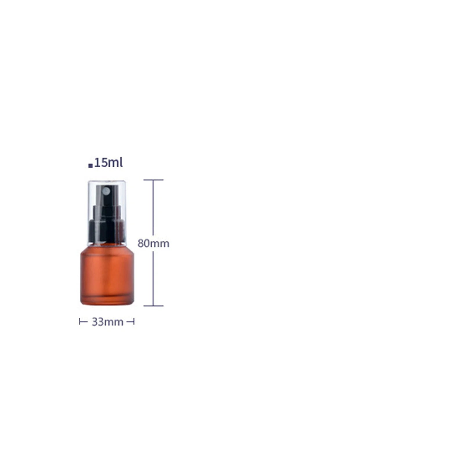 15/30/60ML Amber Clear Glass Spray Bottle Refillable Perfume Fine Mist Atomizer Dispenser Lotion Pump Liquid Dropper Bottles.