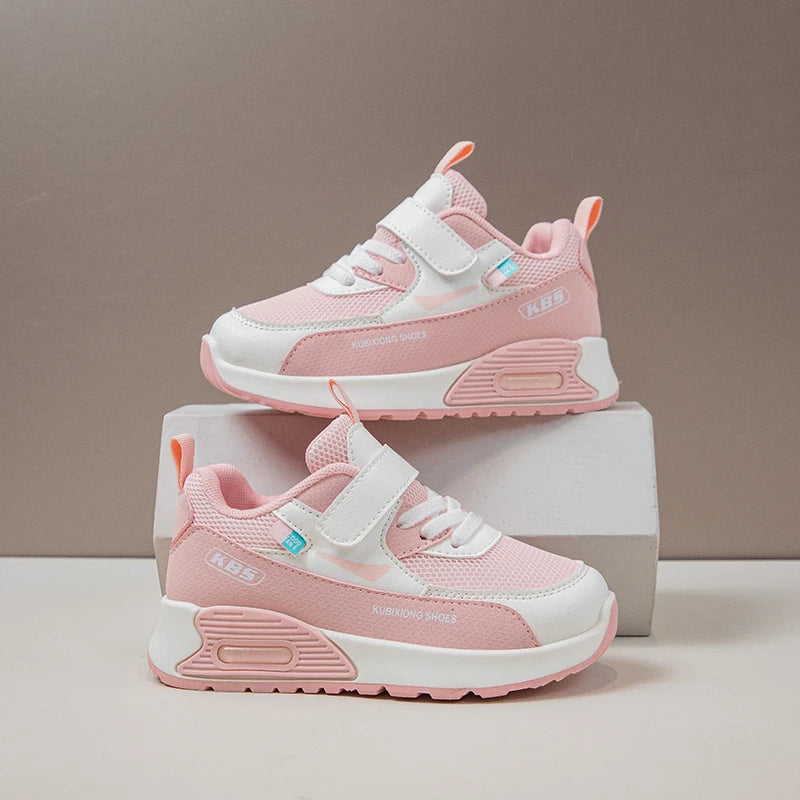 Autumn Girls Sneakers Mesh Fashion Soft Sole Outdoor Non-slip Children Casual Shoes Running Basketball Boy Sport Shoe Size 26-37.